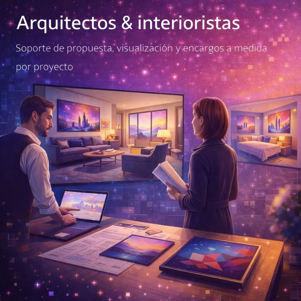 Soporte para arquitectos e interioristas: visualización, propuesta y encargos a medida